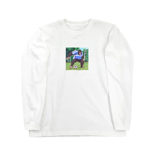 サッカーゴリラ Long Sleeve T-Shirt