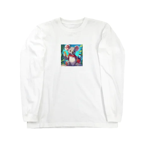 スマホを扱えるコアラ Long Sleeve T-Shirt