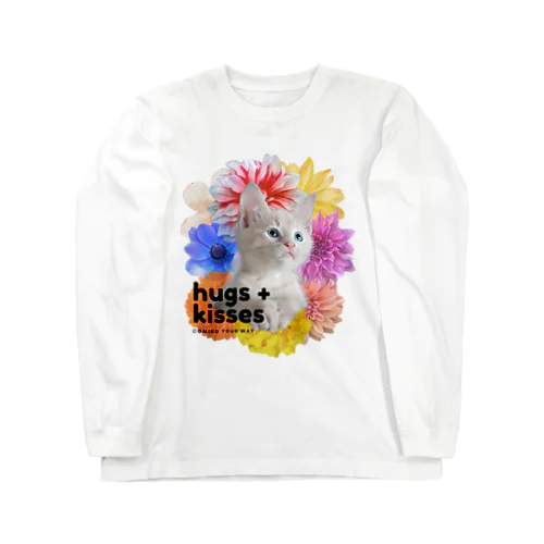 キスハグ！フラワーにゃんこ Long Sleeve T-Shirt