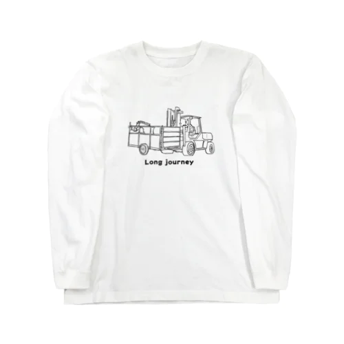 与那国馬の長旅(黒) Long Sleeve T-Shirt