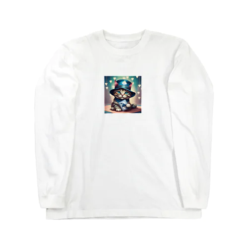 ハットトランプ ♠CAT  たまにウサギちゃん Long Sleeve T-Shirt