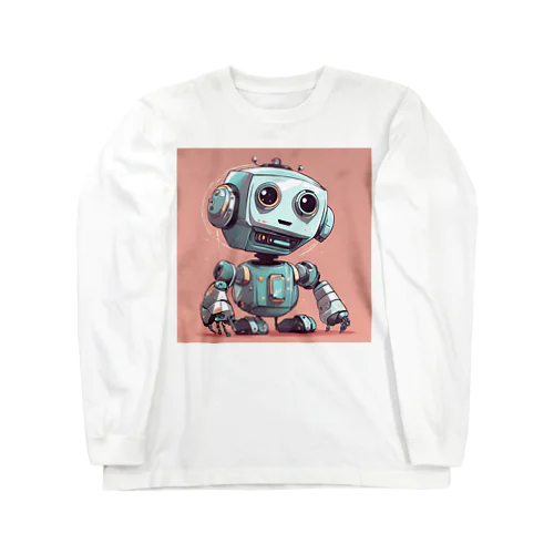 Vuittonぽいロボットらしい ロングスリーブTシャツ