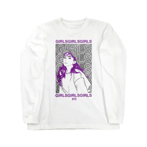 Girls Girls Girls N°01 type-B Long Sleeve T-Shirt