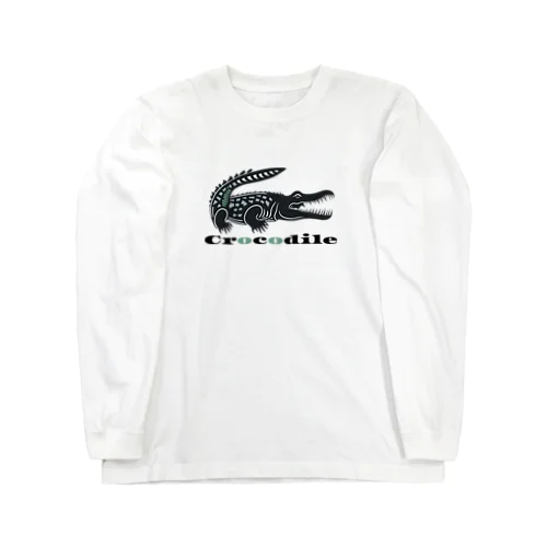 クールでワイルドなあなたを魅了するクロコダイル Long Sleeve T-Shirt