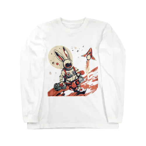 ロケットうさぎ　平和維持 Long Sleeve T-Shirt