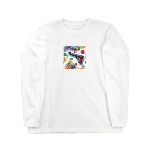 カラフル発射ぴすとる Long Sleeve T-Shirt