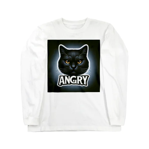 アングリー黒猫シリーズ Long Sleeve T-Shirt