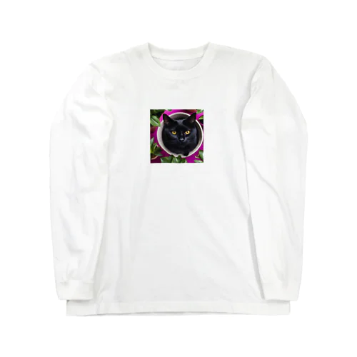 春の庭の猫 Long Sleeve T-Shirt