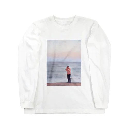 海辺のカメラマン ロングスリーブTシャツ