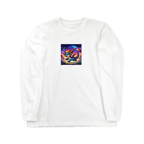 ドラゴンモンスターのマスコット ロングスリーブTシャツ