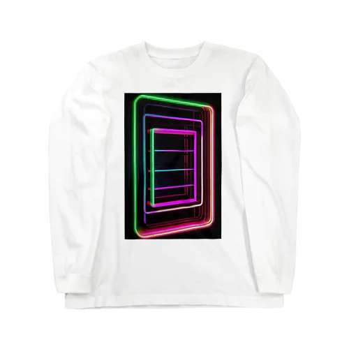 Abstract_Neonsign ロングスリーブTシャツ