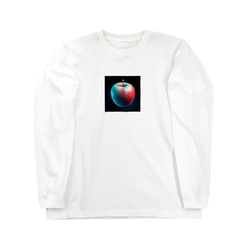 ３D　立体視　リンゴ Long Sleeve T-Shirt