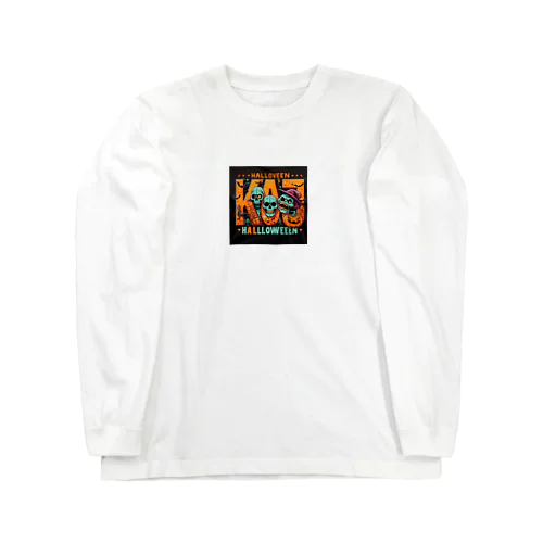 おしゃれでユニークなハロウィンの風景が広がります Long Sleeve T-Shirt