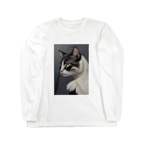 猫の横顔① Long Sleeve T-Shirt