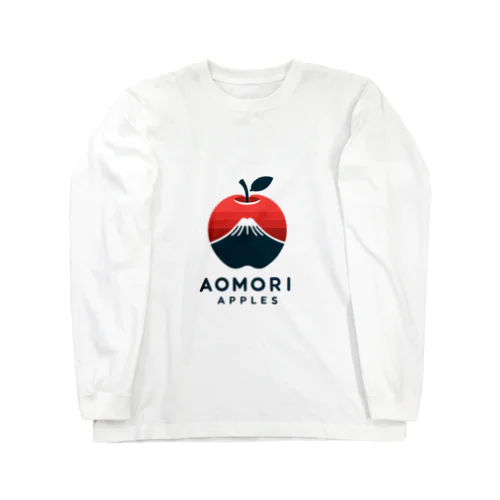 あおもりりんごと岩木山 ロングスリーブTシャツ
