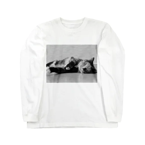 三毛猫みかん Long Sleeve T-Shirt