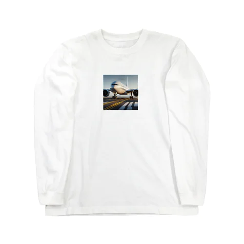 かっこいい飛行機 Long Sleeve T-Shirt