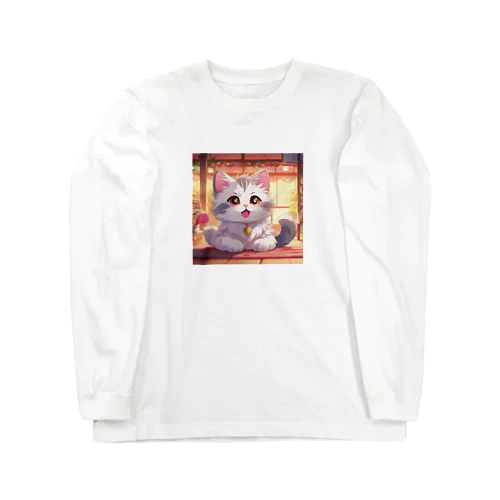 夕焼けにゃんにゃん Long Sleeve T-Shirt