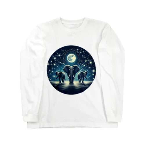 Night  Elephant Symphonic ロングスリーブTシャツ