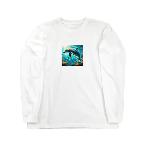 美しいイルカ Long Sleeve T-Shirt