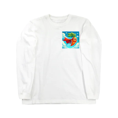 人参マンマスコットグッズ Long Sleeve T-Shirt