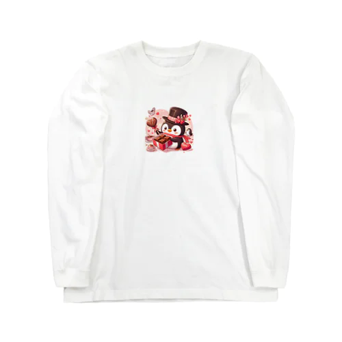 チョコプレゼンツペンギン Long Sleeve T-Shirt