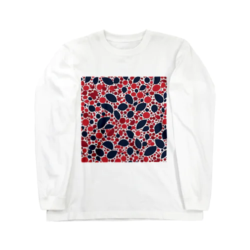 北欧　デザイン　マリメッコ風　2　　Scandinavian design Long Sleeve T-Shirt