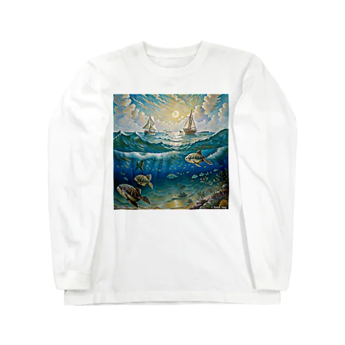 海の生き物 ロングスリーブTシャツ