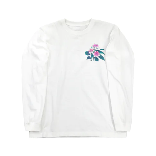 RetrowaveFlower-セツブンソウ- Long Sleeve T-Shirt