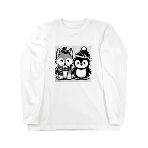 狼とペンギン Long Sleeve T-Shirt