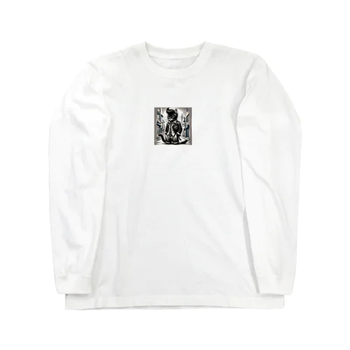 男らしいねこ Long Sleeve T-Shirt