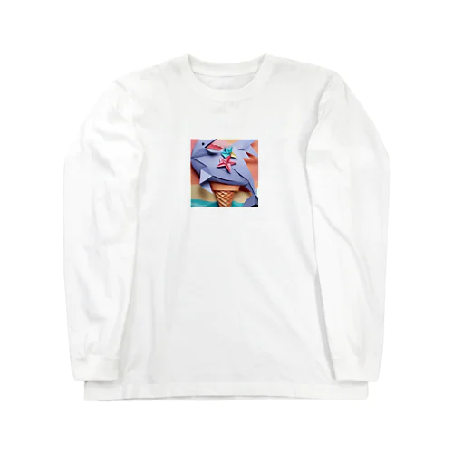 ice meets オリガミイルカ Long Sleeve T-Shirt