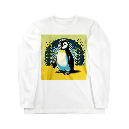 ペンギンのポップする ロングスリーブTシャツ
