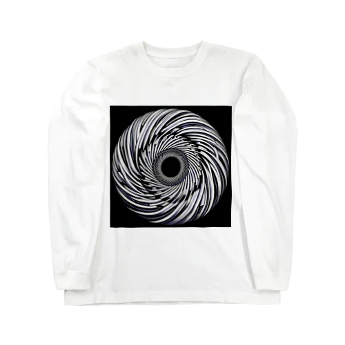 optical illusion 01 ロングスリーブTシャツ