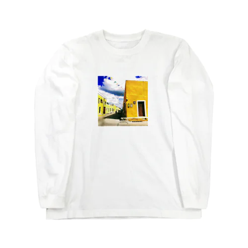 メキシコ Yucatan, イサマル　黄色の街 Long Sleeve T-Shirt