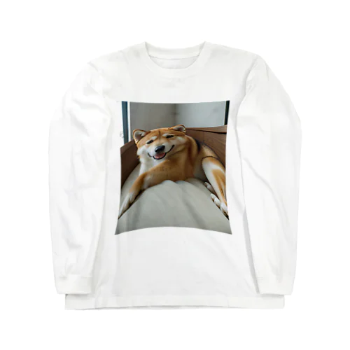 デブが着る前から伸びている：犬ver Long Sleeve T-Shirt