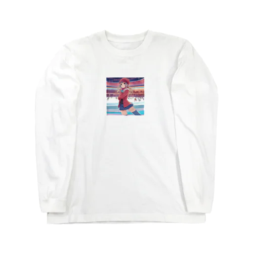 スケートをする女性 Long Sleeve T-Shirt