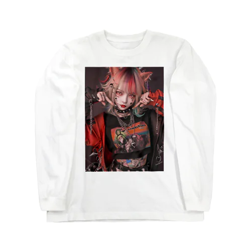 鬼かわいい獣耳美女 Long Sleeve T-Shirt