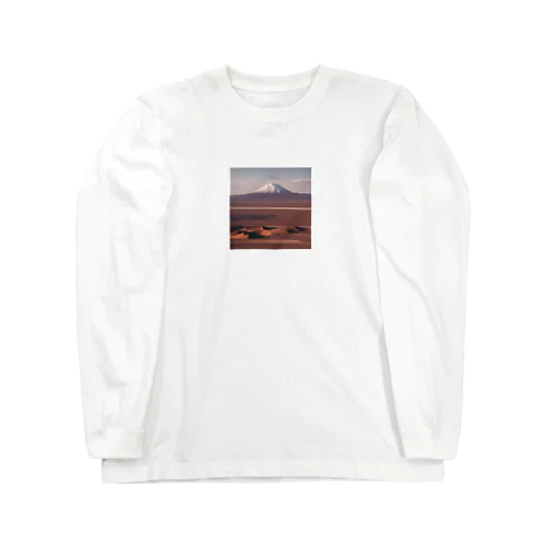 富士山の夕焼け Long Sleeve T-Shirt