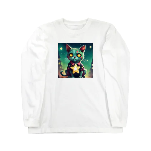 キャット・スターデッド Long Sleeve T-Shirt