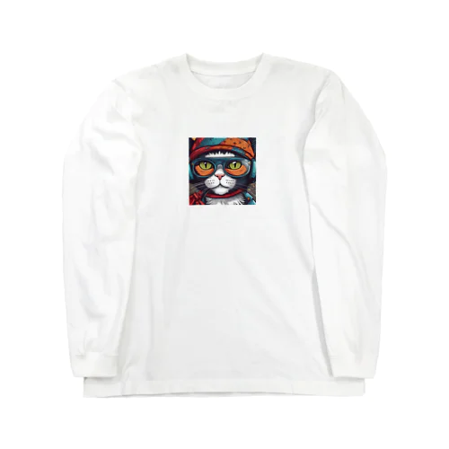 戦闘猫 Long Sleeve T-Shirt