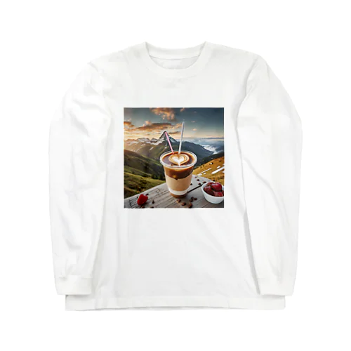 アイスコーヒーハート Long Sleeve T-Shirt