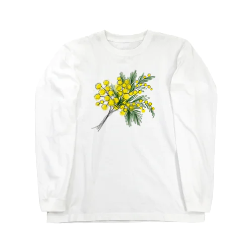 新鮮なカラフルなミモザの花束 Long Sleeve T-Shirt