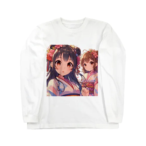 和服が似合う美人姉妹 Long Sleeve T-Shirt