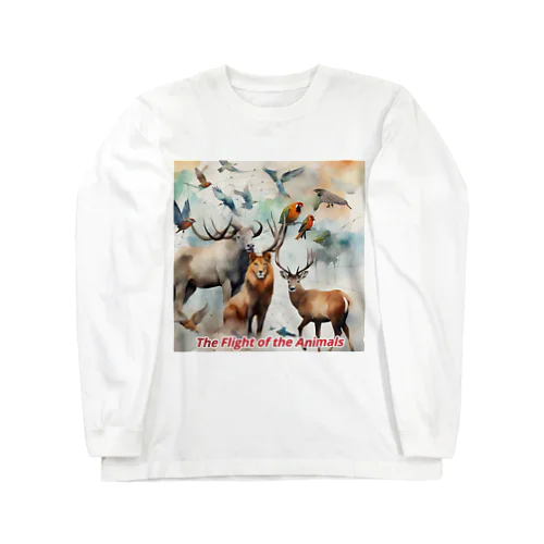 動物たち生命の危機　 Long Sleeve T-Shirt