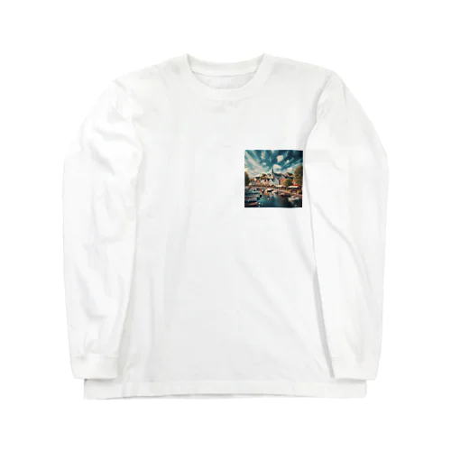 天気の良い北欧の町 Long Sleeve T-Shirt