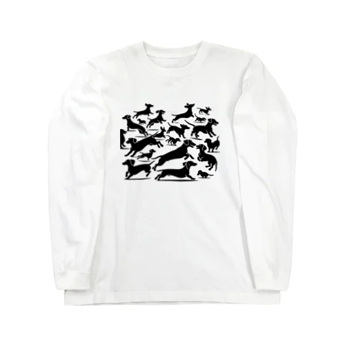 ミニチュアダックスフンドの運動会 Long Sleeve T-Shirt