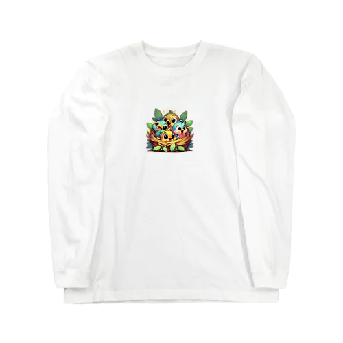 元気な赤ちゃん鳥 Long Sleeve T-Shirt