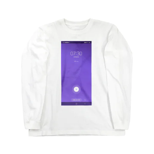 スヌーズ画面 Long Sleeve T-Shirt