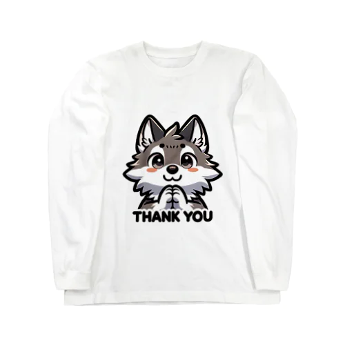 Thank you wolf. ロングスリーブTシャツ